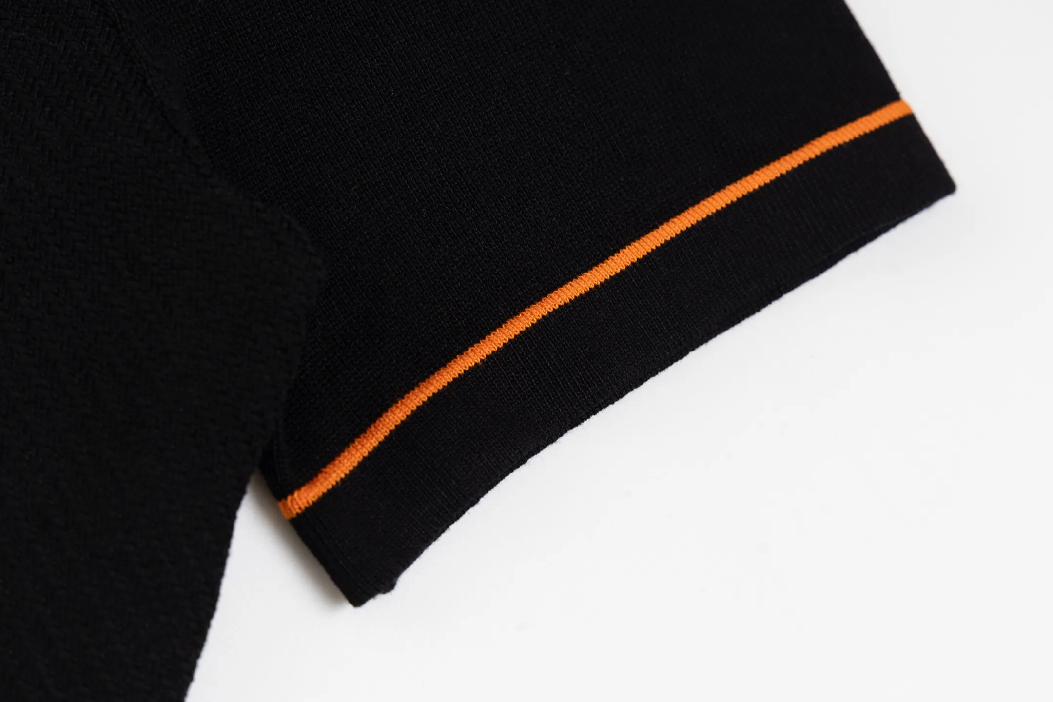 HERMES polo ， Retro Same Style T Versatile : Black Size：M-3XL